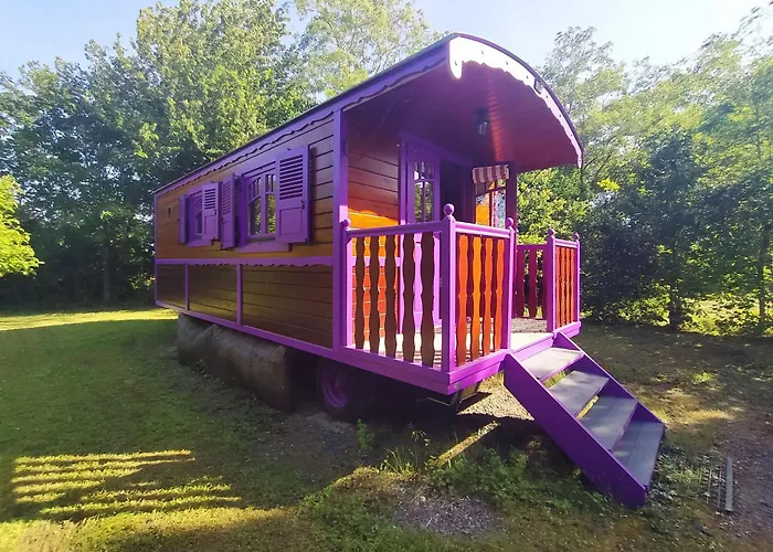 Sejour Bucolique En Roulotte Au Coeur D'une Ferme Familiale En Sarthe - Fr-1-410-229 Semesterbostad Chantenay-Villedieu